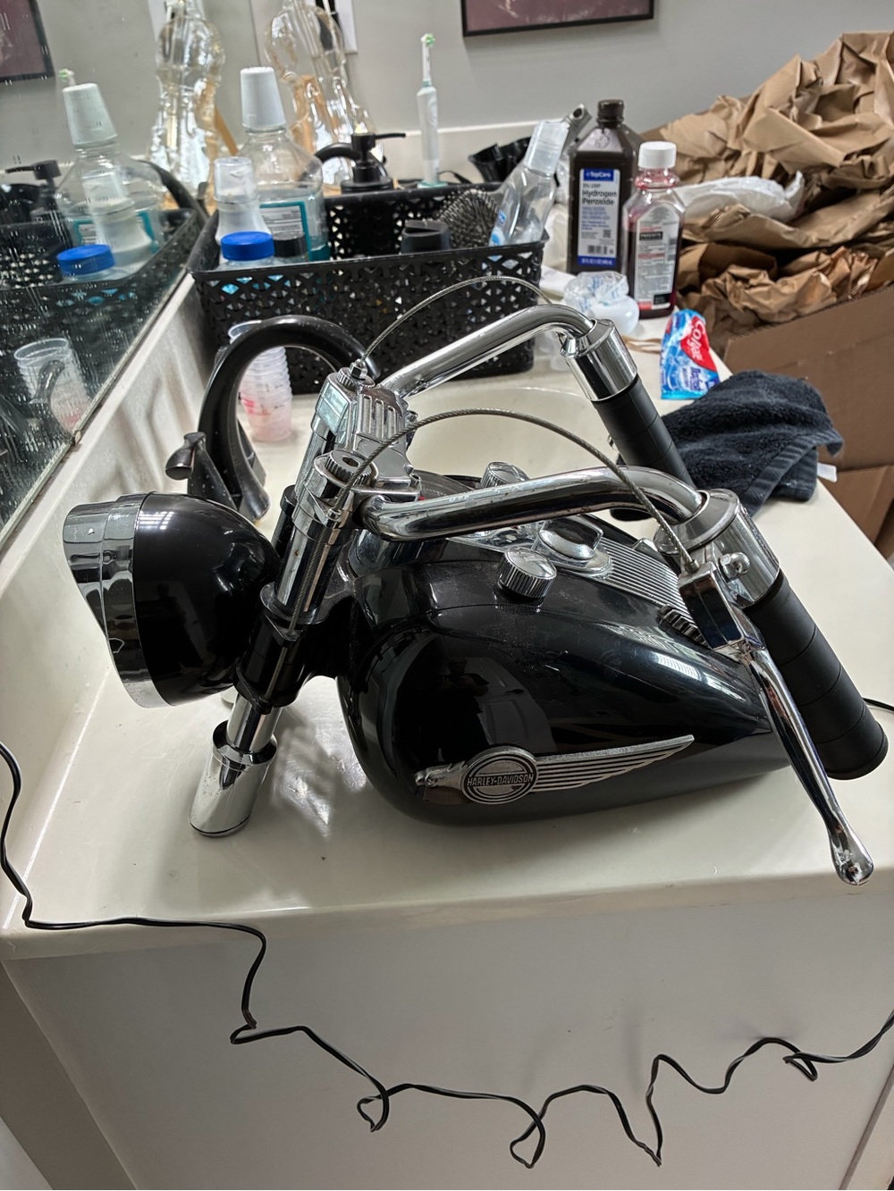 Harley Davidson Gas Tank Radio with Light and Engine Noise